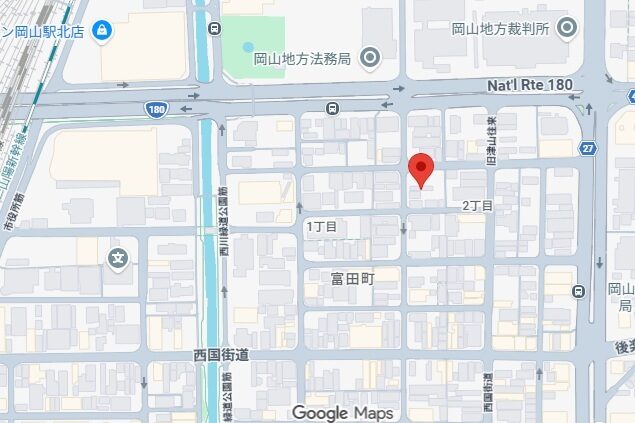 事業所所在地の地図